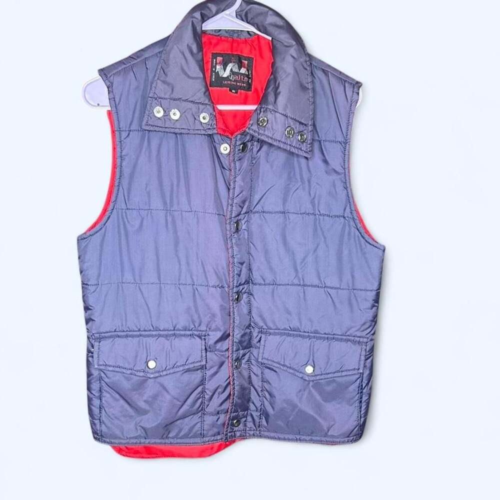 Vintage Balto Leisure Wear Puffer Vest Size Small